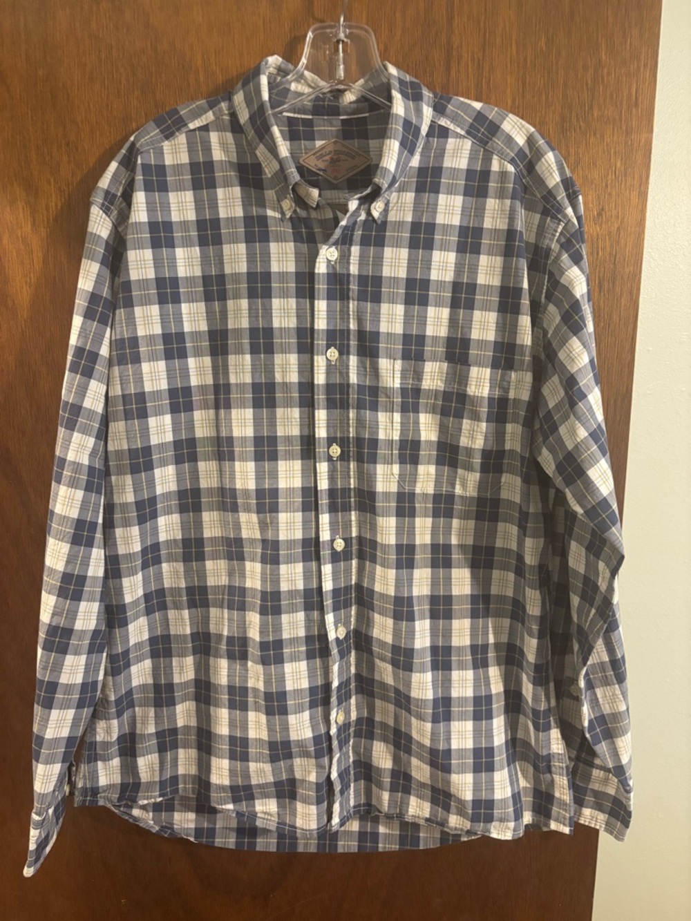 USA MADE Bill Khakis Men's Plaid Button-Down Shirt